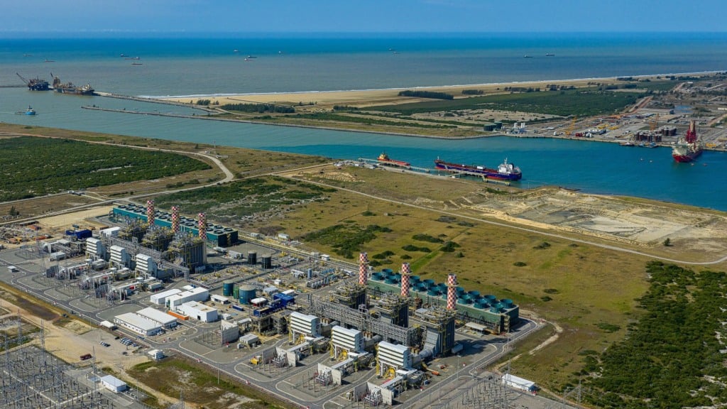 Vista das instalações da termelétrica GNA II, no Porto do Açu, em São João da Barra (RJ), em 28 de julho de 2025 (Foto Ricardo Stuckert/PR)