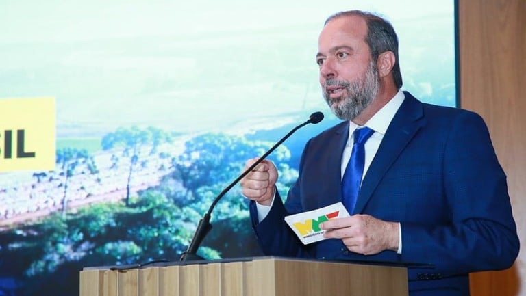 Ministro de Minas e Energia, Alexandre Silveira, em evento no MME (Foto Tauan Alencar/MME)