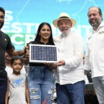 Lula e Alexandre Silveira durante cerimônia de Mais Investimentos no Acre, em 8 de agosto de 2025 (Foto Ricardo Botelho/MME)