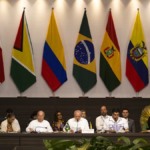 Lula e ministros participam da reunião dos países da OTCA em Belém (PA), durante a Cúpula da Amazônia, em 8 de agosto de 2023 (Foto Oswaldo Forte/OTCA)