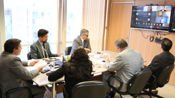 Reunião de abertura do plano de ação para cooperação energética entre Brasil e Arábia Saudita, em 26 de agosto de 2025 (Foto MME)