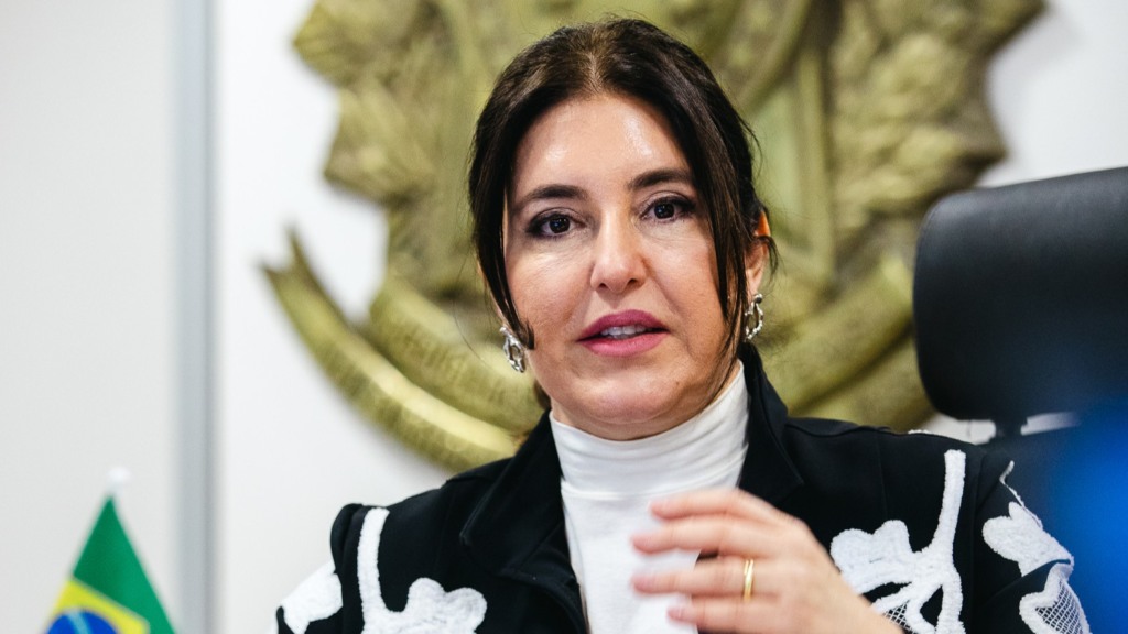 Simone Tebet durante reunião sobre Política para as Mulheres., em 9 de julho de 2025 (Foto Washington Costa/MPO)