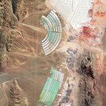Vista de satélite da usina de lítio da Ganfeng Lithium nas salinas de Cauchari-Olaroz, em Jujuy, na Argentina (Foto Airbus/Maxar Technologies via Google Earth)