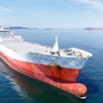 Citrosuco inicia abastecimento de navio com biodiesel (Foto: Divulgação Citrosuco)