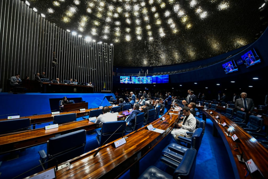 Plenário do Senado durante a votação da MP 1300/2025, da tarifa social de energia elétrica. Foto: Carlos Moura/Agência Senado