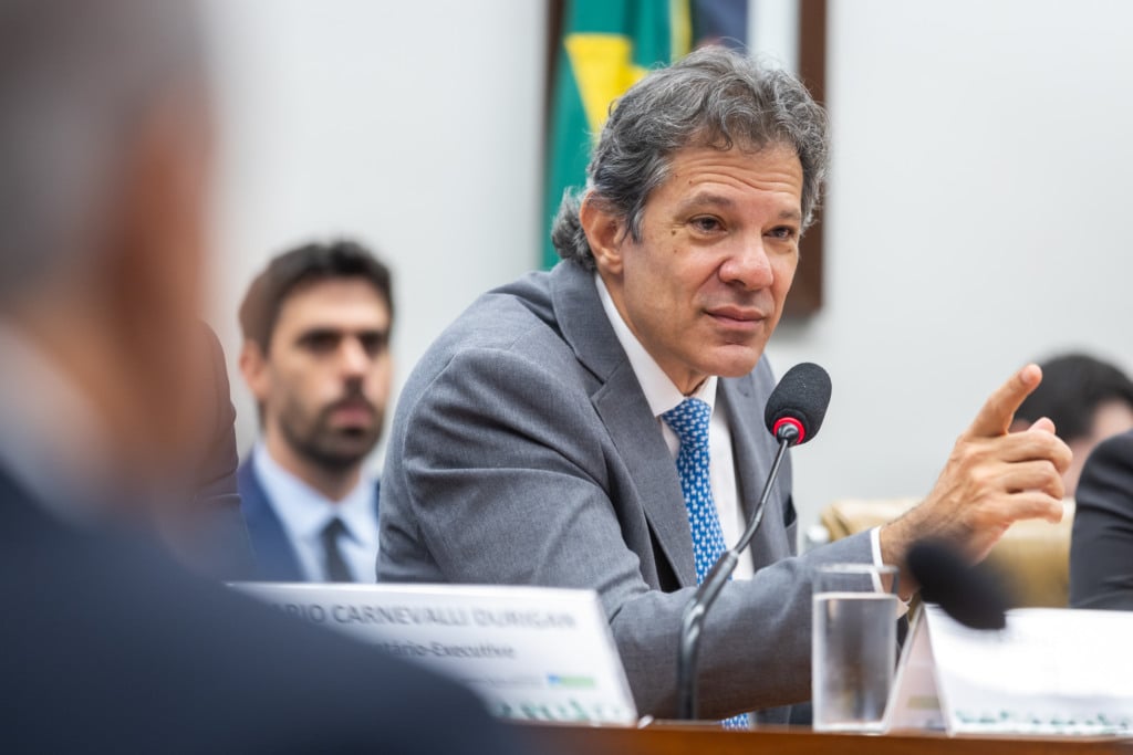 Fernando Haddad na  Comissão de Agricultura Pecuária Abastecimento e Desenvolvimento Rural da Câmara dos Deputados (Foto: Diogo Zacarias/MF)