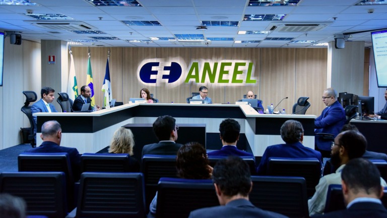 Diretoria colegiada da Aneel participa da 30ª reunião pública ordinária de 2025, em 19 de agosto (Foto Anderson Braga/Aneel)