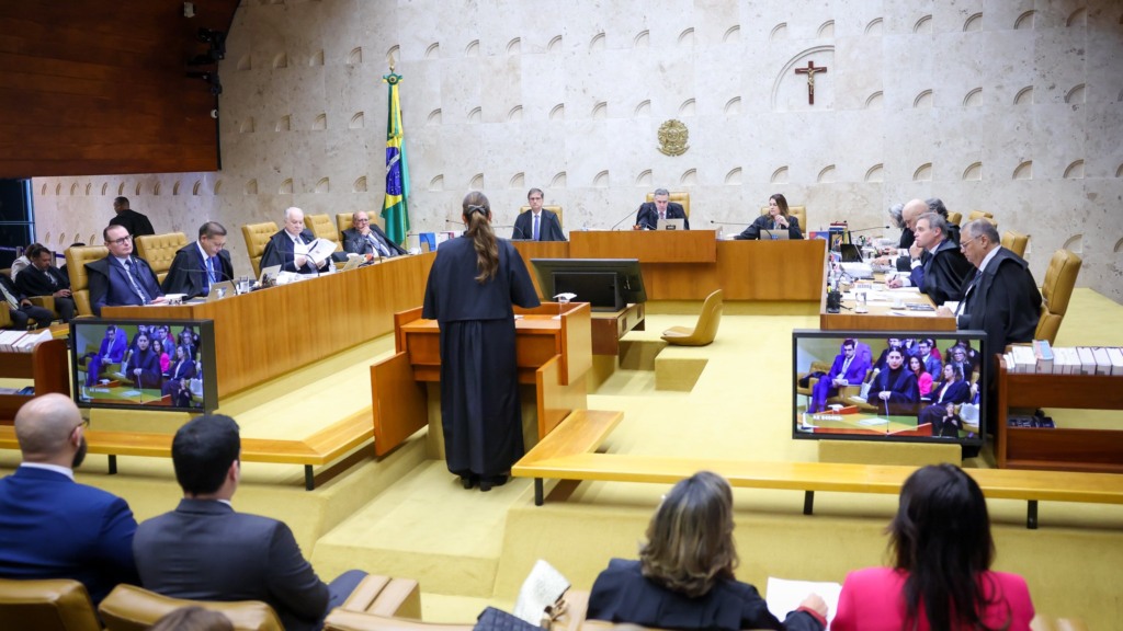 Sessão plenária do Supremo Tribunal Federal, em 14 de agosto de 2025 (Foto Gustavo Moreno/STF)