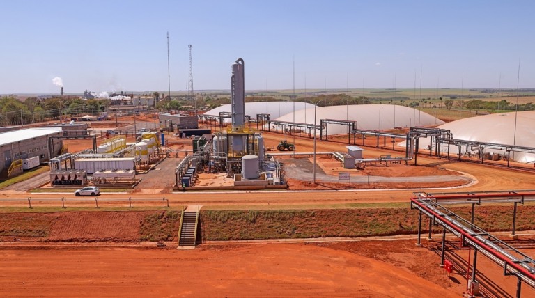 Planta de Cocal no interior de SP opera 100% com biometano (Foto: Divulgação/Cocal)