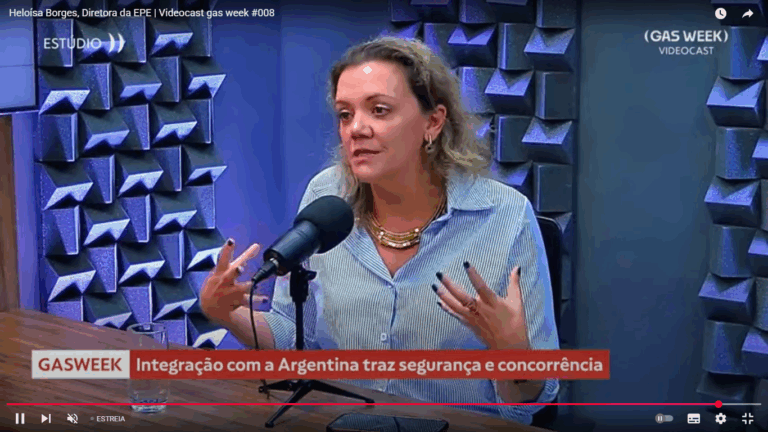 Heloisa Borges, diretora da EPE, em entrevista ao videocast gas week