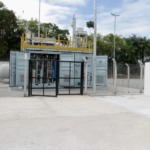 Eletrolisador de 100 kW instalado no Senai Park, em Ipojuca (PE), tem capacidade de produção de 30 kg de hidrogênio por dia (Foto: Sistema Fiepe)