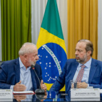 Presidente da República, Luiz Inácio Lula da Silva, durante reunião do Conselho Nacional de Política Mineral (CNPM), no edifício-sede do Ministério de Minas e Energia. Edifício-sede do Ministério de Minas e Energia – Brasília (DF)

Foto: Ricardo Stuckert / PR