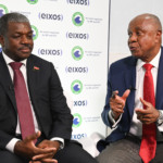 Alexandre Barroso (governo de Angola) e Nelson Narciso (NNF Energy), durante entrevista ao estúdio eixos na OTC Brasil 2025, no Rio, em 29 de outubro (Foto Juliana Rezende/agência eixos)