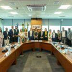 A diretoria executiva da Petrobras durante evento de assinatura dos contratos na sede da Petrobras (Foto: Sergio Bittencourt)