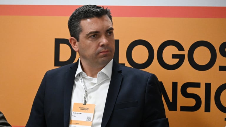 Guilherme Mattos, diretor Comercial da Edge, durante painel no evento diálogos da transição 2025, na sede da Firjan no Rio, em 24 de outubro (Foto Juliana Rezende/agência eixos)