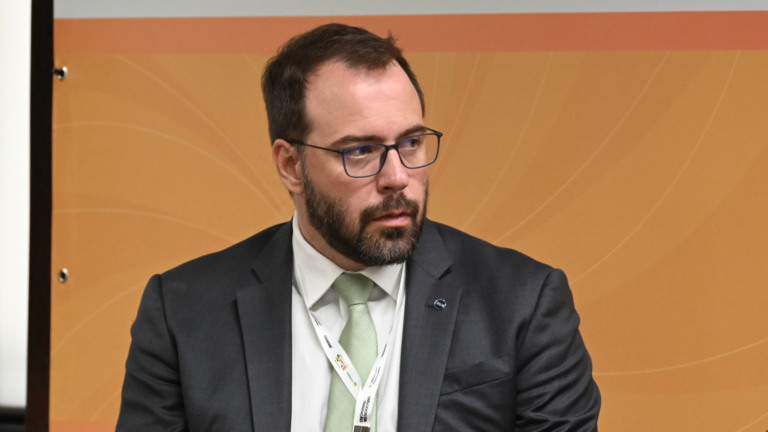Marcello Weydt, diretor do Departamento de Gás do MME, durante painel no evento diálogos da transição 2025, na sede da Firjan no Rio, em 24 de outubro (Foto Juliana Rezende/agência eixos)