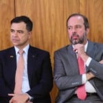 Diretor-geral da Agência Nacional de Energia Elétrica (Aneel), Sandoval Feitosa,  e ministro de Minas e Energia, Alexandre Silveira (PSD/MG). Foto: Cleia Viana/Aneel