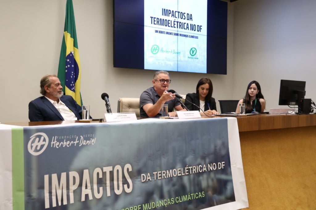 Seminário sobre os impactos socioambientais e climáticos da UTE Brasília, promovido pelo Partido Verde. Foto: Assessoria/PV