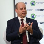 Presidente do IBP, Roberto Ardenghy, durante entrevista ao estúdio eixos na OTC Brasil 2025, no Rio, em 28 de outubro de 2025 (Foto Juliana Rezende/agência eixos)