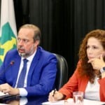 Ministros Alexandre Silveira (MME) e Esther Dweck (MGI) em reunião do CNPE no dia 1ª de outubro de 2025. Foto: Tauan Alencar/MME