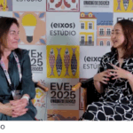 Presidente do LNEG, Teresa Ponce de Leão, concede entrevista exclusiva ao estúdio eixos durante a EVEX Lisboa 2025, em 7 de outubro de 2025