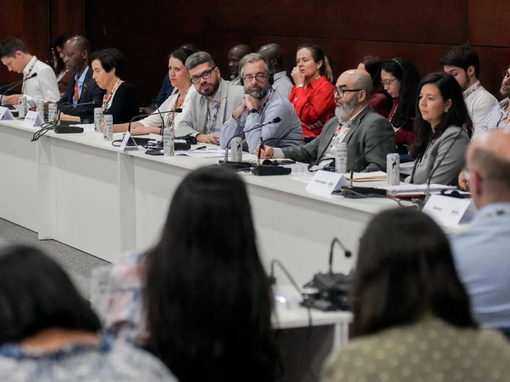 Reunião da Coalizão Aberta de Mercados Regulados de Carbono, em Belém (PA), no sábado 15 de novembro (Foto: Rafa Neddermeyer/COP30 Brasil Amazônia/PR) Reunião da Coalizão Aberta de Mercados Regulados de Carbono, em Belém (PA), no sábado 15 de novembro (Foto: Rafa Neddermeyer/COP30 Brasil Amazônia/PR)