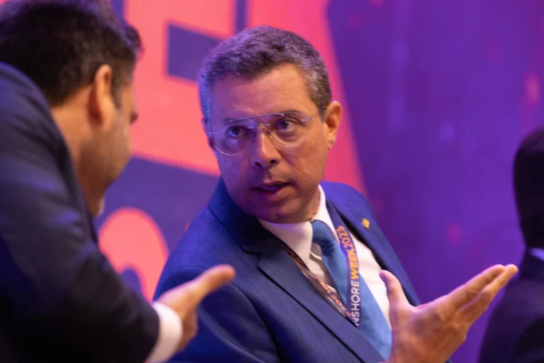 Fábio Mitidieri, governador de Sergipe, durante aa Onshore Week 2023, em Maceió, Alagoas (Foto Gustavo Costa/eixos)