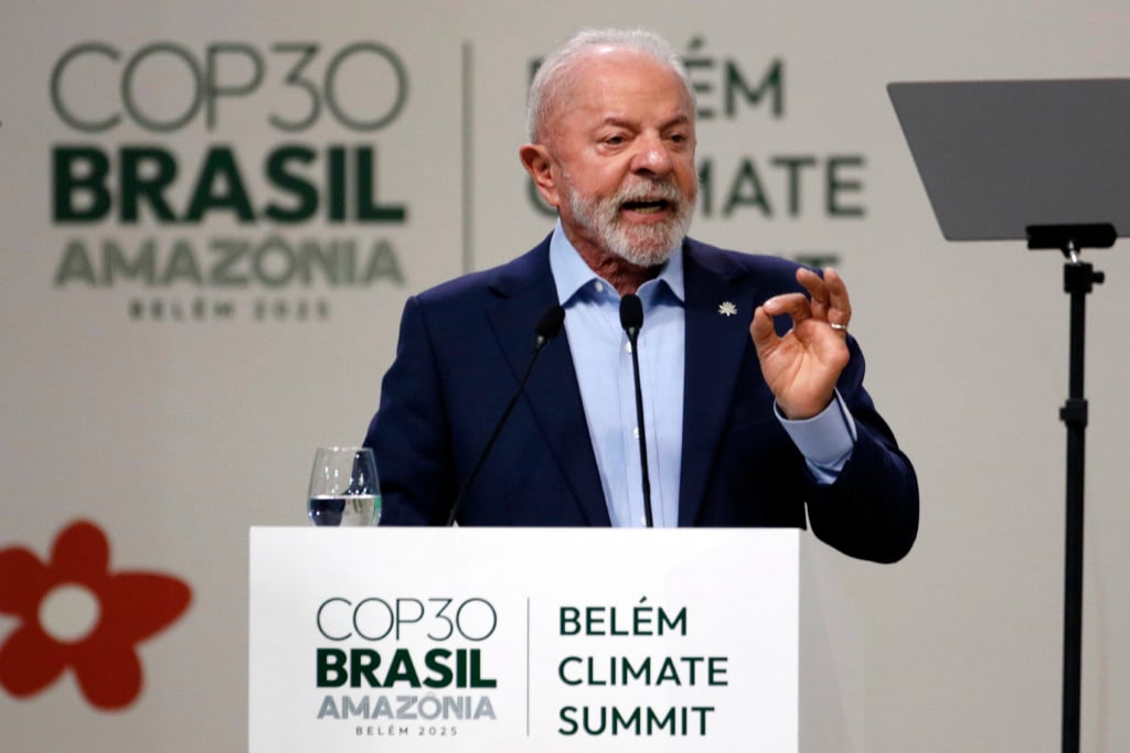 Presidente Lula fala durante Plenária Geral dos Líderes na Cúpula do Clima de Belém - COP30 (Foto: Bruno Peres/Agência Brasil) Presidente Lula fala durante Plenária Geral dos Líderes na Cúpula do Clima de Belém - COP30 (Foto: Bruno Peres/Agência Brasil)