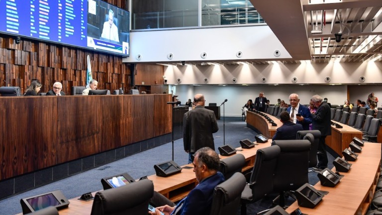 Plenário da Alerj, no Rio de Janeiro (Foto Octacílio Barbosa/Alerj)