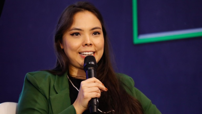 Diretora Técnica da PPSA, Tabita Loureiro, durante o Fórum Técnico da PPSA, no Rio de Janeiro, em 5/12/2024 (Foto Marcelo de Jesus/PPSA)