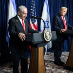 Donald Trump e Benjamin Netanyahu participam de coletiva bilateral &agrave; imprensa em Mar-a-Lago, Palm Beach, na Fl&oacute;rida, em 29 de dezembro de 2025 (Foto Daniel Torok/Oficial Casa Branca)