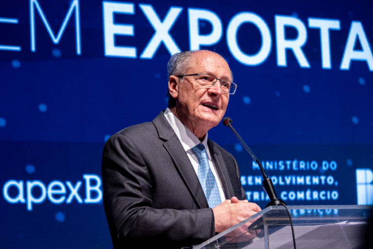 Vice-presidente da República e ministro, Geraldo Alckmin. Foto:  Júlio César Silva/MDIC