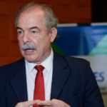 Aloizio Mercadante, presidente do BNDES, durante abertura do Fórum de Debate para o Desenvolvimento, na sede do banco, no centro do Rio, em 25 de abril de 2024 (Foto Tomaz Silva/Agência Brasil)