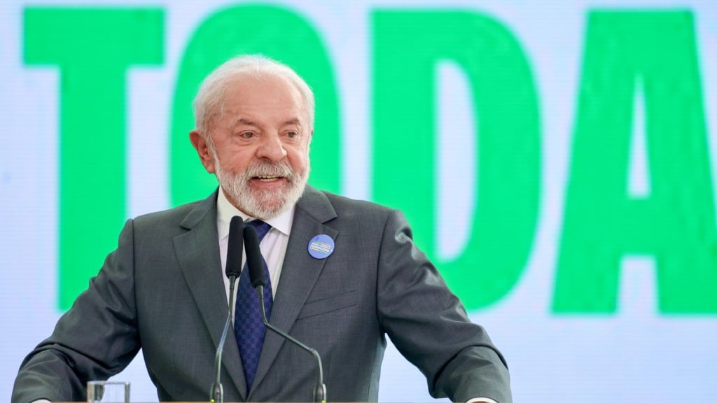 Lula durante assinatura do Pacto Brasil de Enfrentamento ao Feminicídio, no Palácio do Planalto, em 4 de fevereiro de 2026 (Foto Fabio Rodrigues/Pozzebom-Agência Brasil) Lula durante assinatura do Pacto Brasil de Enfrentamento ao Feminicídio, no Palácio do Planalto, em 4 de fevereiro de 2026 (Foto Fabio Rodrigues/Pozzebom-Agência Brasil)