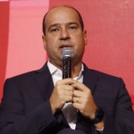 Pedro Teixeira, VP Jur&iacute;dico e Rela&ccedil;&otilde;es Institucionais da Ternium, fala no painel 'Estrat&eacute;gia Brasil &ndash; potencial e competitividade', na gas week outlook 2026, em S&atilde;o Paulo, 24 de fevereiro (Foto Edu Viana/ag&ecirc;ncia eixos)