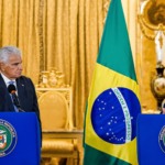 Presidentes Lula e Jos&eacute; Ra&uacute;l Mulino falam &agrave; imprensa durante visita oficial do governo brasileiro ao Panam&aacute;, no Pal&aacute;cio Presidencial, em 28 de janeiro de 2026 (Foto Ricardo Stuckert/PR)