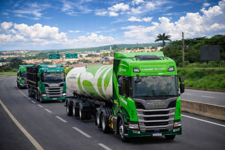 Citrosuco inicia testes com uso de biometano na frota de caminhões (Foto: Divulgação/Citrosuco)