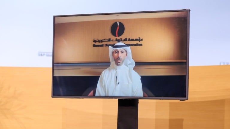 CEO da Kuwait Petroleum Corporation (KPC), Nawaf Saud Al Sabah, durante a CERAWeek 2026, evento da S&P Global em Houston, em 24 de março (Foto Grant Miller Photography)