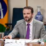 Dario Durigan durante a 1&ordf; ReunIão do Comitê Técnico Consultivo Permanente do SBCE, em 24 de março de 2026 (Foto Washington Costa/MF)