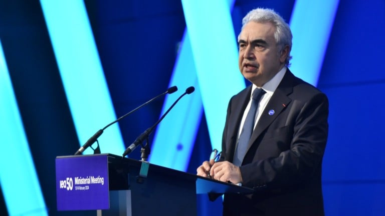 Fatih Birol, diretor-executivo da Agência Internacional de Energia, durante a reunião ministerial de 2024, em 13 de fevereiro (Foto IEA)