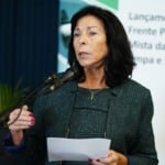 Marisete Pereira, secret&aacute;ria-executiva do Minist&eacute;rio de Minas e Energia, no lan&ccedil;amento da Frente da Energia Limpa, em 15 de setembro de 2019 (Foto Pablo Valadares/C&acirc;mara dos Deputados)