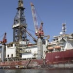 Navio-sonda ODN II, enviado pela Petrobras &agrave; regi&atilde;o do Oiapoque para perfurar um po&ccedil;o em busca de petr&oacute;leo (Foto Divulga&ccedil;&atilde;o Ocyan)