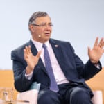 Patrick Pouyann&eacute;, CEO da TotalEnergies, durante a CERAweek 2026, evento da S&P Global em Houston, em 23 de mar&ccedil;o (Foto Grant Miller Photography)