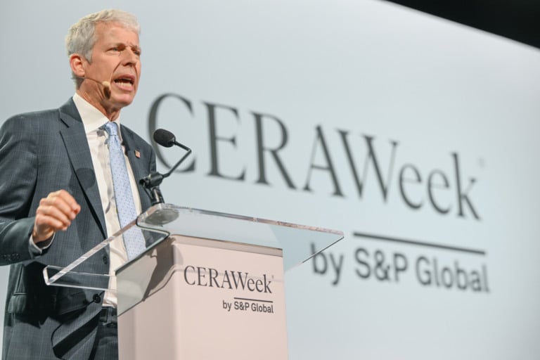 O secretário de Energia dos EUA, Chris Wright, participou da abertura da CeraWeek 2026. Foto: Cortesia CeraWeek, by S&P Global