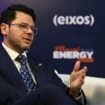 Wandenberg Pitaluga, presidente da Ag&ecirc;ncia de Desenvolvimento Econ&ocirc;mico do Amap&aacute;, fala ao est&uacute;dio eixos durante a Maca&eacute; Energy 2026, em 17 de mar&ccedil;o (Foto Bruno de Lima/ag&ecirc;ncia eixos)