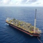 FPSO Cidade de Caraguatatuba, no campo de Lapa, no pr&eacute;-sal da Bacia de Santos