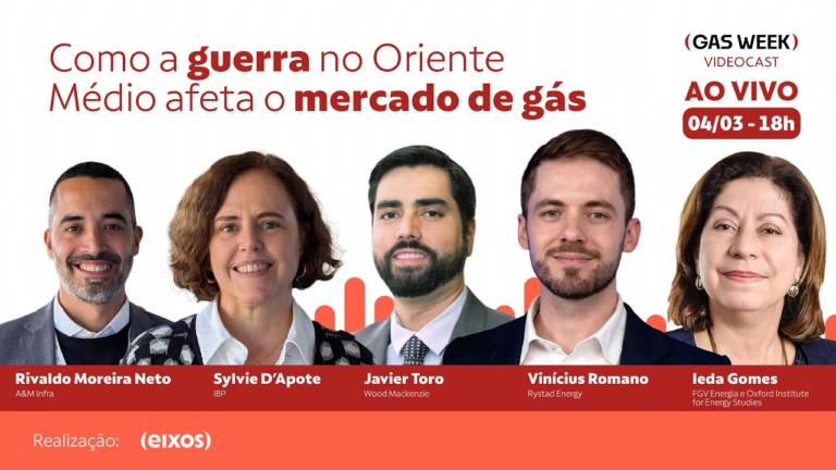 Live especial analisa os impactos da Guerra no Oriente Médio sobre o mercado de gás