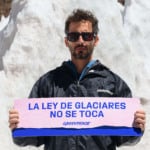 Glaciar Agua Negra, na Argentina, local protegido pela Lei de Glaciares, que proíbe atividades extrativas em áreas glaciais e periglaciais (Foto Martín Katz/Greenpeace)