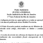 Extrato de decisão da Justiça Federal do Rio de Janeiro "transcreve" dispositivos que não existem em medida provisória (Foto Reprodução)