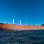 Vale anuncia 1&deg; navio transoce&acirc;nico do mundo movido a etanol (Foto Anderson Bibico)